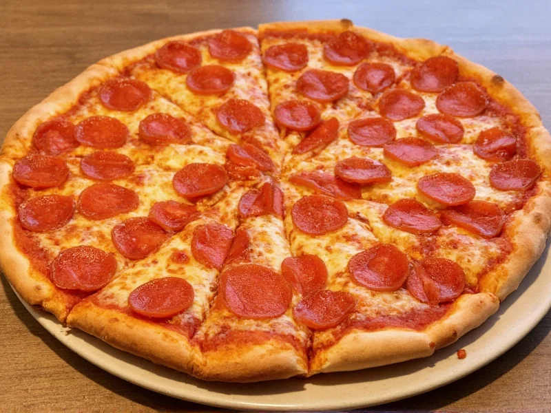 homemade pepperoni pizza