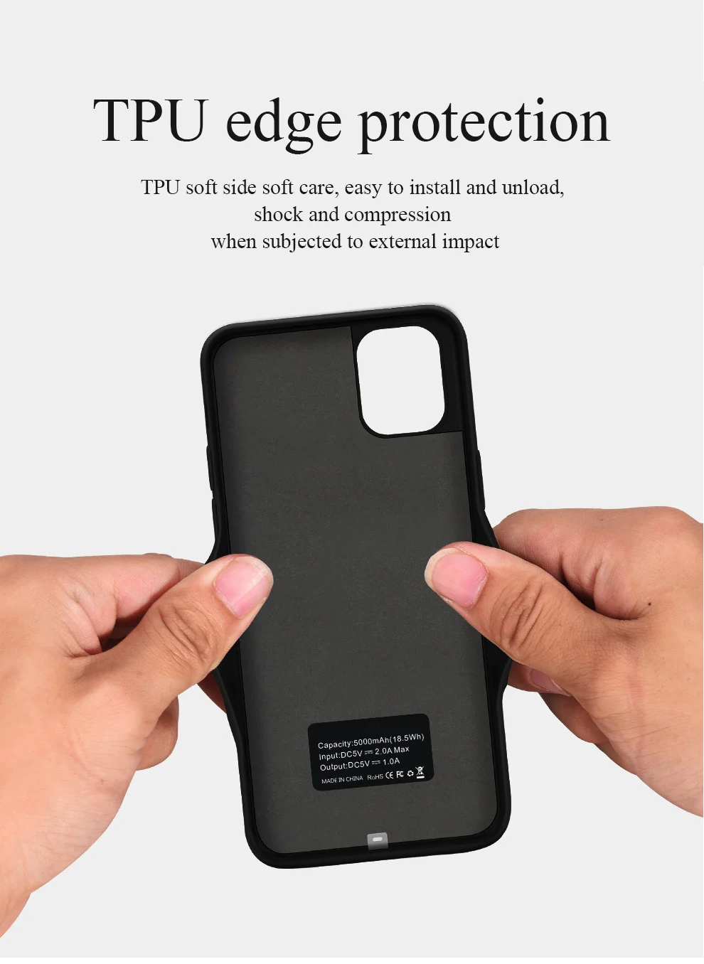 For iPhone 11Pro MAX Ultra Slim 6000mAh Mobile Power Supply Power Bank Battery Phone Case - ANKUX.COM
