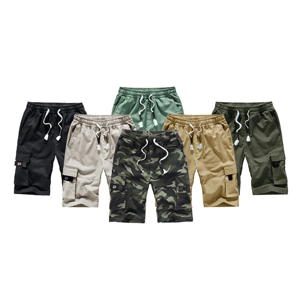 

Plus Size Breathable 100% Cotton Camouflage Oem Mens Joggers Suits Shorts