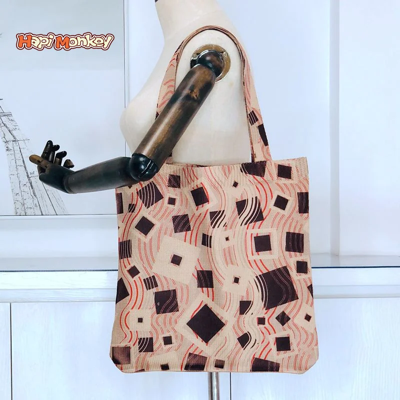 

HapiMonkey Cotton Tote Shopping Bag Foldable Washable Reusable Bags