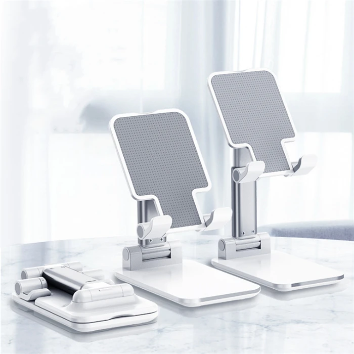 

Metal Desk Mobile Phone Holder Stand Adjustable Desktop Tablet Holder Stand, Black, white, pink, green