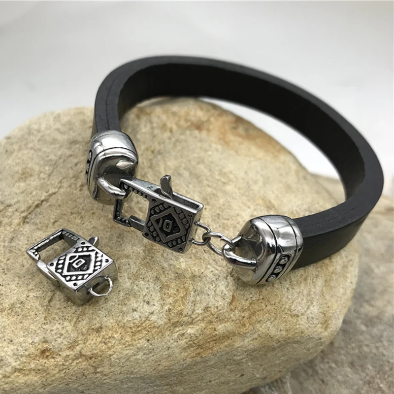 

XuQian Stainless Steel Jewelry Accessories Bracelet Lock Shape Lobster Clasp