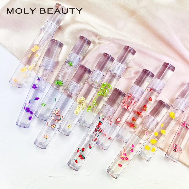 

glossy plumping vegan private label lip oil vendor moisturizing clear lip gloss vegan glossy fruit Lip gloss