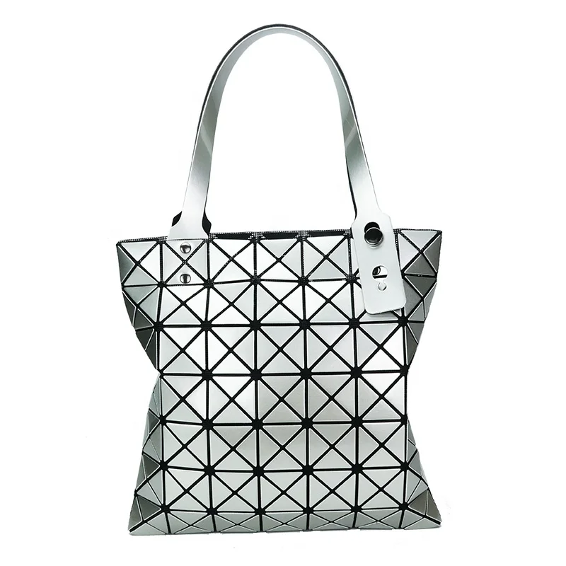 

silver handbag changeable shape luminous geometric pattern bag, Black ,white,shilver,rinbow,lumiinous