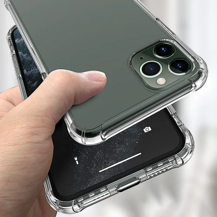 

Custom crystal transparent transparente color tpu shockproof clear phone case for iphone 11pro 11 12 pro max
