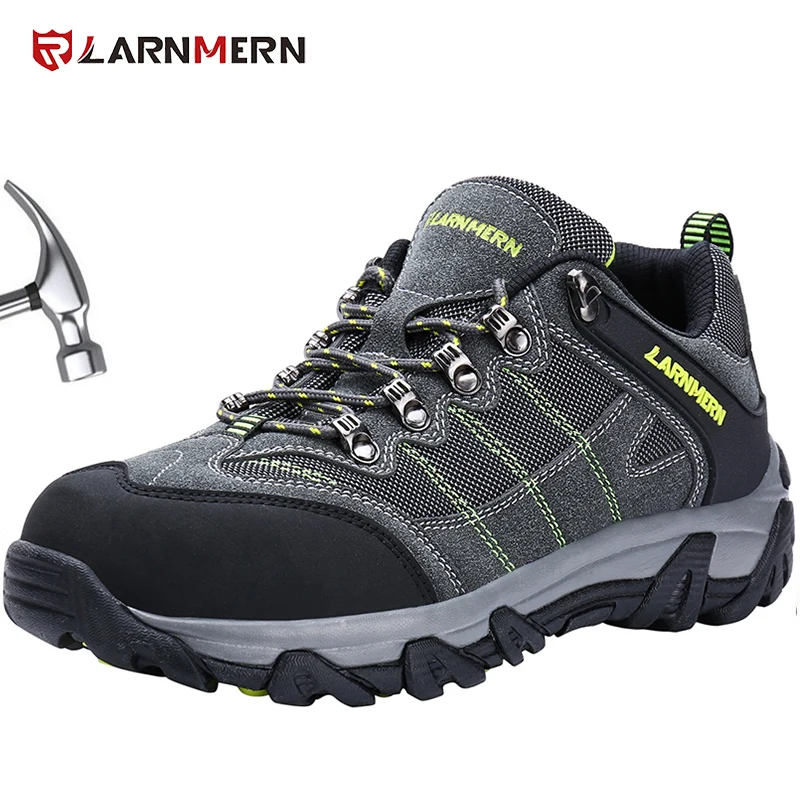 

LARNMERN Work&Safety Boots Steel Toe Cap Shoes Breathable Spring Summer Rubber Non-slip Anti-static For Work ReflevtiveWork&Safe