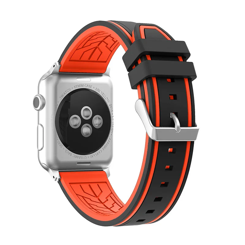 

luxury apple watch band Fashion Custom Print silicone watch strap for apple watch serie4