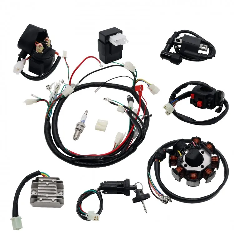 

ATV Wiring Harness Full Electrics Wiring Harness Kit for ATV 150/200/250CC Stator CDI