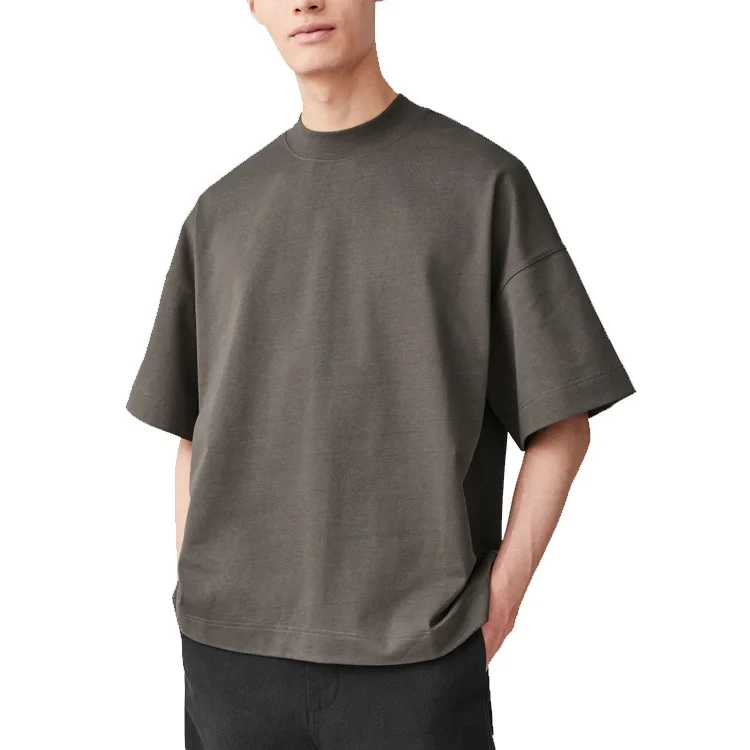 

Thick T-Shirt Large blank black square slim T-shirt