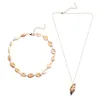 Hot Sale Popular Unique Handmade Sea Series Style Shell Layered Handmade Necklace With Bracelet