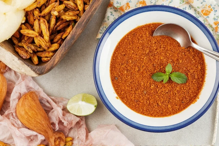 Bowl of black bean soup with chili and cumin seasoning