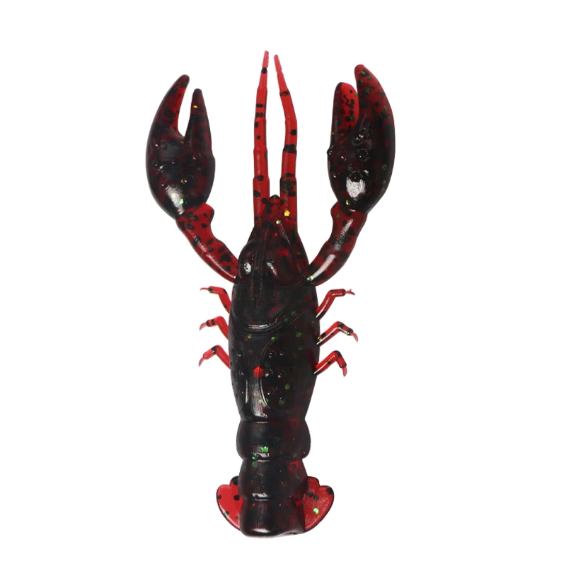 

New design 2.3g shrimp soft baits soft lure realistic bionic artific lobster fishing lure, 6colors