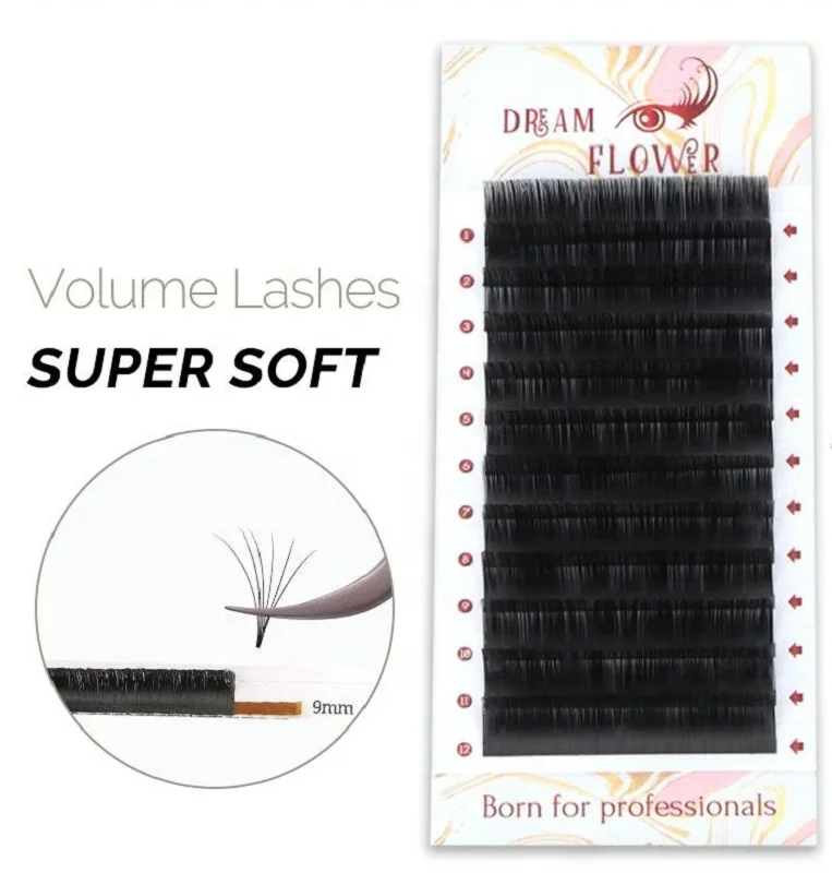 

Korea volume lashes super soft volume lashes matte volume fan lash, Black