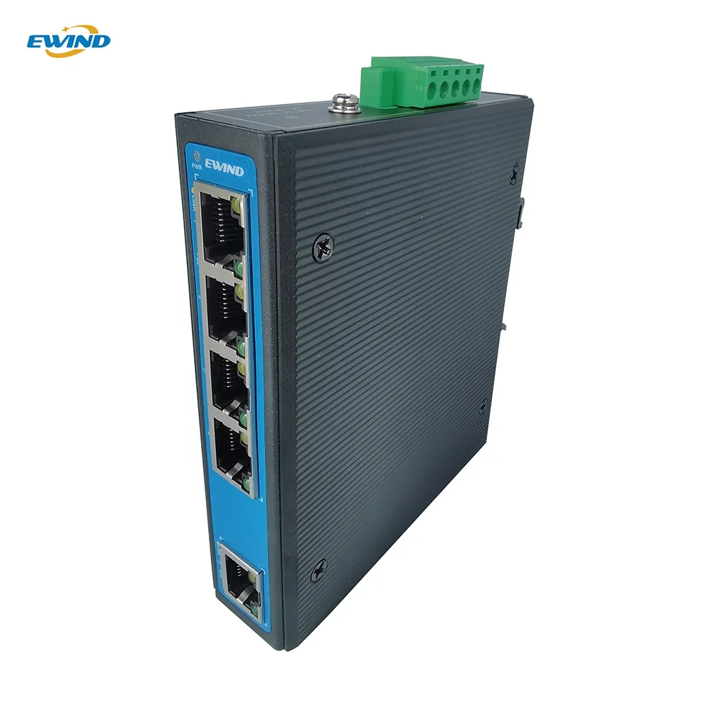 

RoHS Certificated Ethernet Switch Din Mount Unmanaged Network Switch POE 5 Port Network Switch