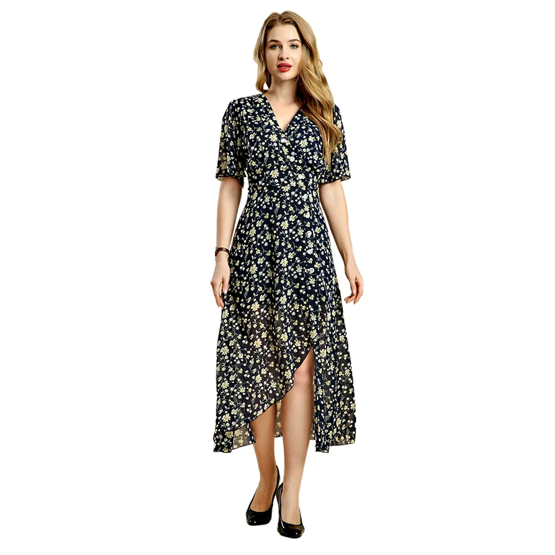 

long maxi plus size women's dresses summer sun ladies dress summer Elegant Casual dresses