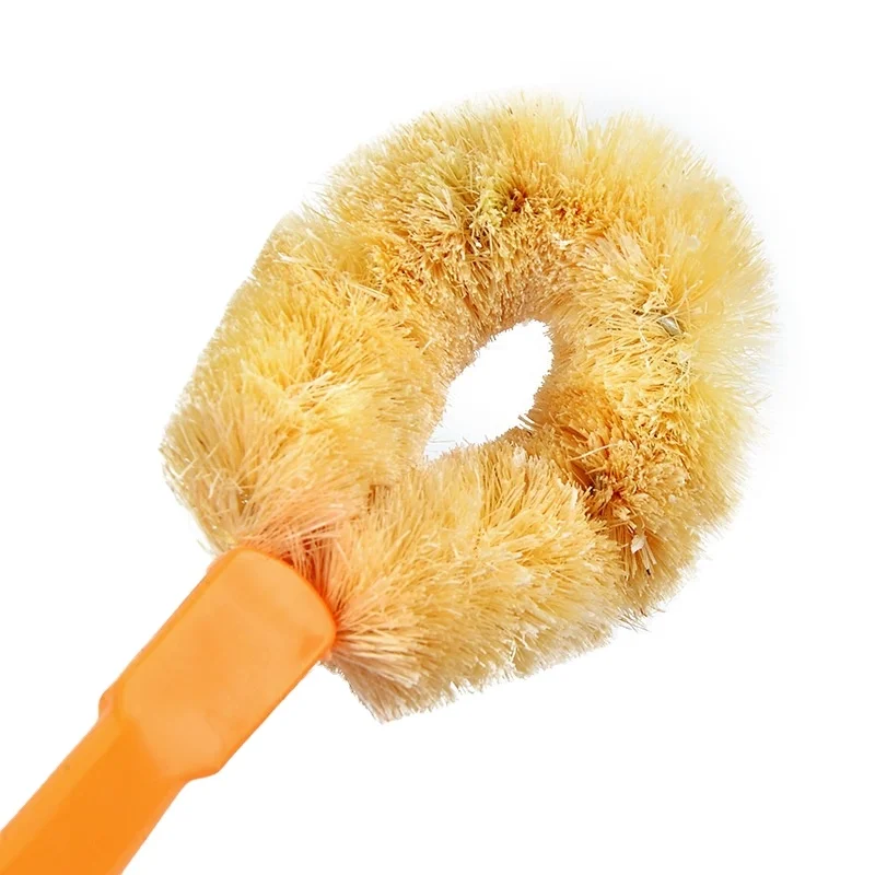 

Factory latest OEM Hemp fiber non-stick oil long handle dish brush kitchen dishwashing oil removal cleaning brush