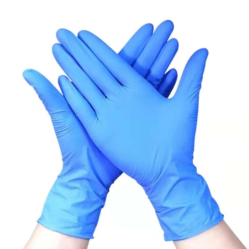 

Factory Wholesale Synthetic Glove Powder Free Blue Vinyl/Nitrile Blend Glove For Food Grade