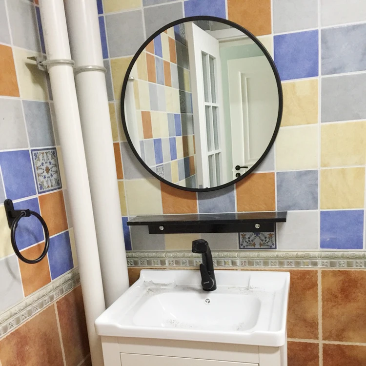 

Wholesale Nordic Hot Selling Luxury Round Gold Aluminum Alloy Frame Modern Led Lipgloss With Mirror Private Labedecorative Wall, Black,golden,silver,white,gray,customized