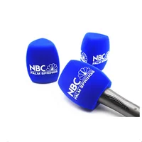 

USA NBC TV Radio microphone foam windscreen custom logo print mic sponge windshield