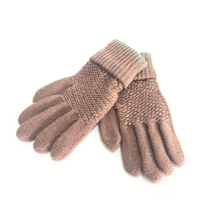 
hot selling wholesale designer magic promotion winter acrylic knitted gloves 