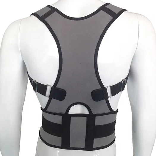 

Back Pain Lumbar Belt Brace Shoulder Support Posture Corrector Vest Posture, Black;white;pink;blue;grey