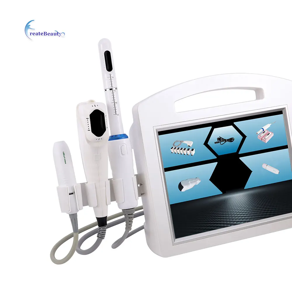

2021 Portable 5 in 1 Cost-effective Technology 2D 3D focused ultrasound anti-wrinkle Machine For wrinkle removal body shape