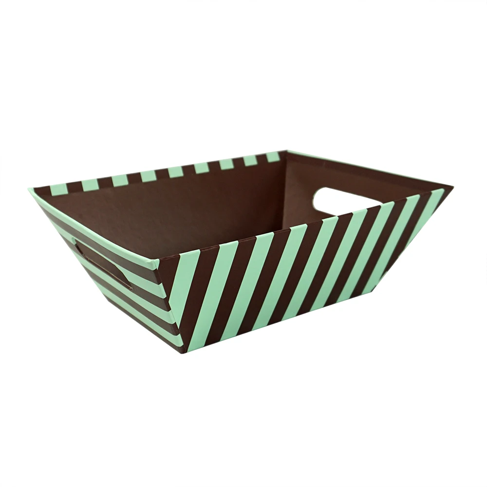 zl批发最小起订量1件梯形复古蓝色条纹包装水果娃娃赠送糖果巧克力