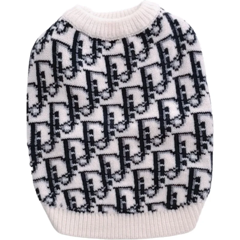 

Popular luxury pet clothes dog clothes fashion warm fat dog sweater
