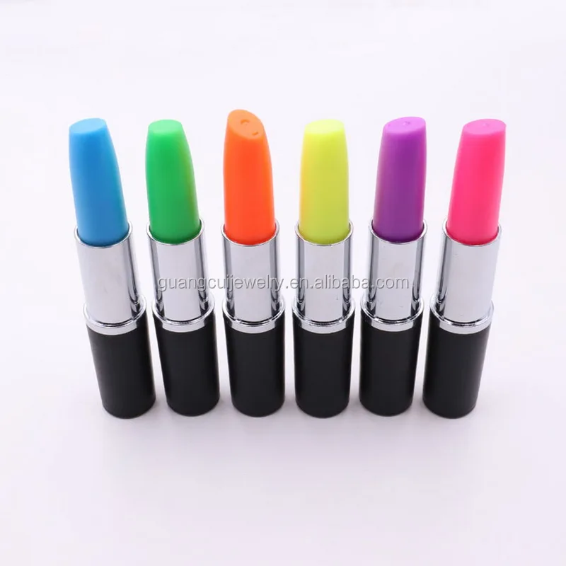 
GCK17 547 Yiwu Guangcui Wholesale custom logo printed lipstick marker highlighter pen 