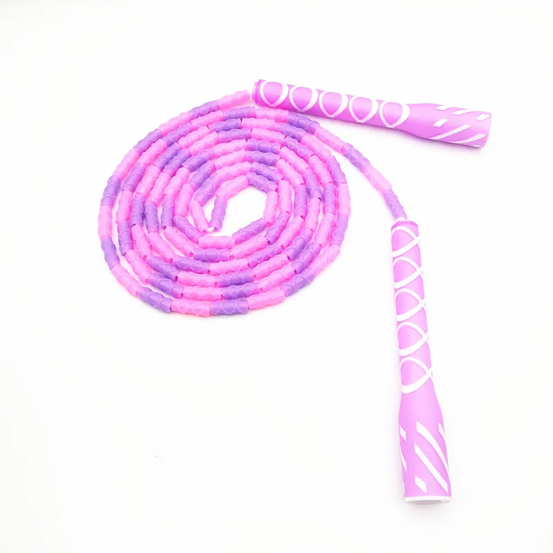 

Amazon hot selling Segmented Skipping Rope speed Soft Beaded Jump Rope for Speed Training, Purple, pink, green,blue etc