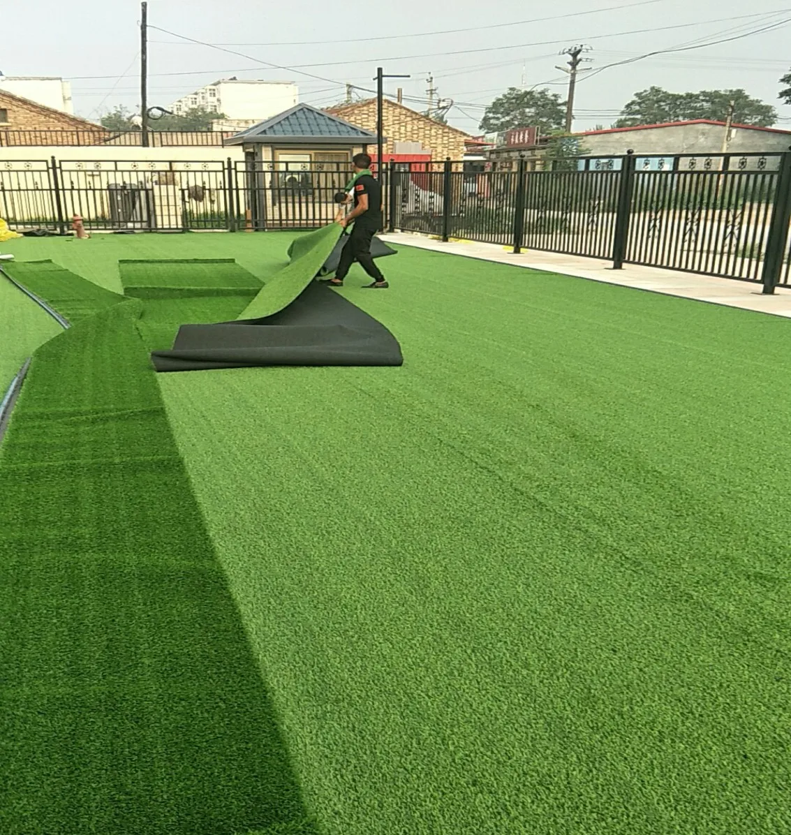 

common artificial grass outdoor landscaping playground garden post 40mm-50mm