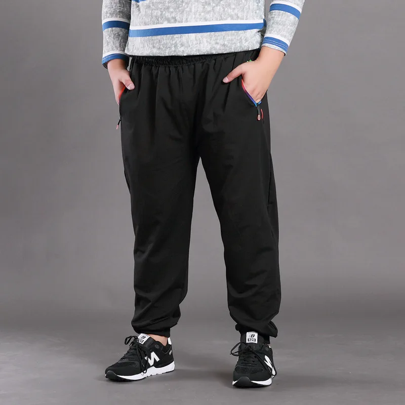 

Men's Casual Loose Pants Plus Size Long Pants For Fat Male, Shown