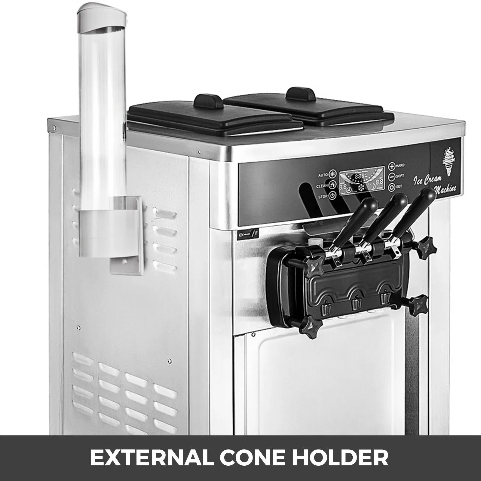 Factory Direct Sale Ykf8228h Commercial 3 Flavors Soft Ice Cream Maker