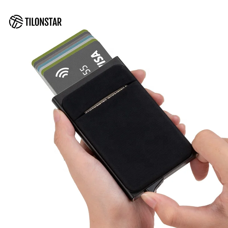 

2022 New Style Magnet Credit Card Holder Ultra Pro One Touch Card Holders Rfid Wallet Men