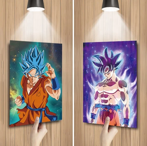 

Dragon Ball Z GOKU Anime 3D Art Painting Cartoon 3D Wallpaper Customize 3D Lenticular Filp Wall Art Painting 3D Wall Decor