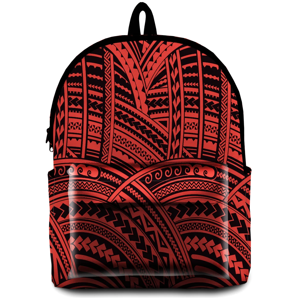 

2022 New Custom Designer Polynesian Style Sublimation Print On Demand Transparent Outdoor Travel Gift Kids Backpack School Bag