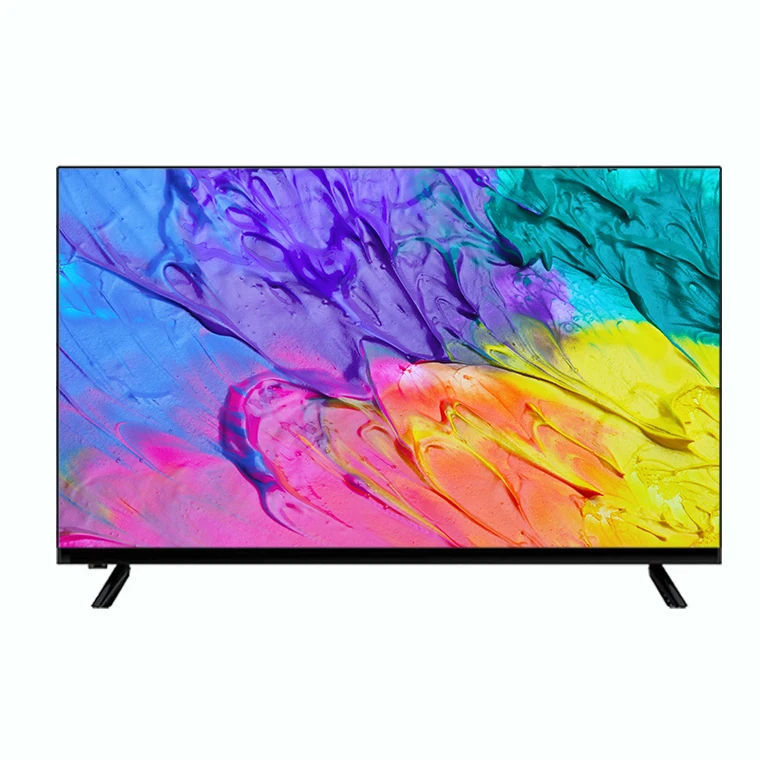 

Haina news 32 43inch borderless 4k smart led tv with 2usb, Black/silver