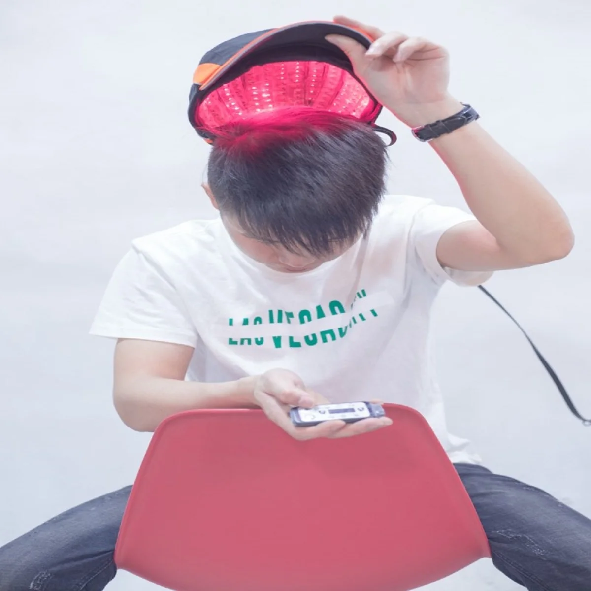 

Promotion!laser cap for hair regrowth good quality for home use, Black