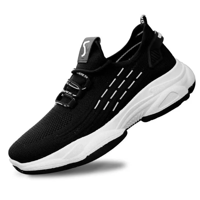 

wholesale mix casual mesh injection cheap men's sneakers-sports running shoes, Custom ( black&red)