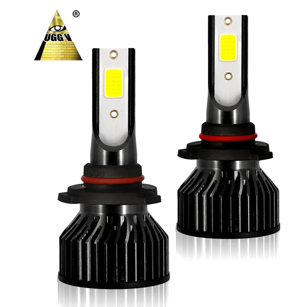 UGGV USA imported COB LED chips  h3 h7 h11 xenon bulbs led light  bulbs for car