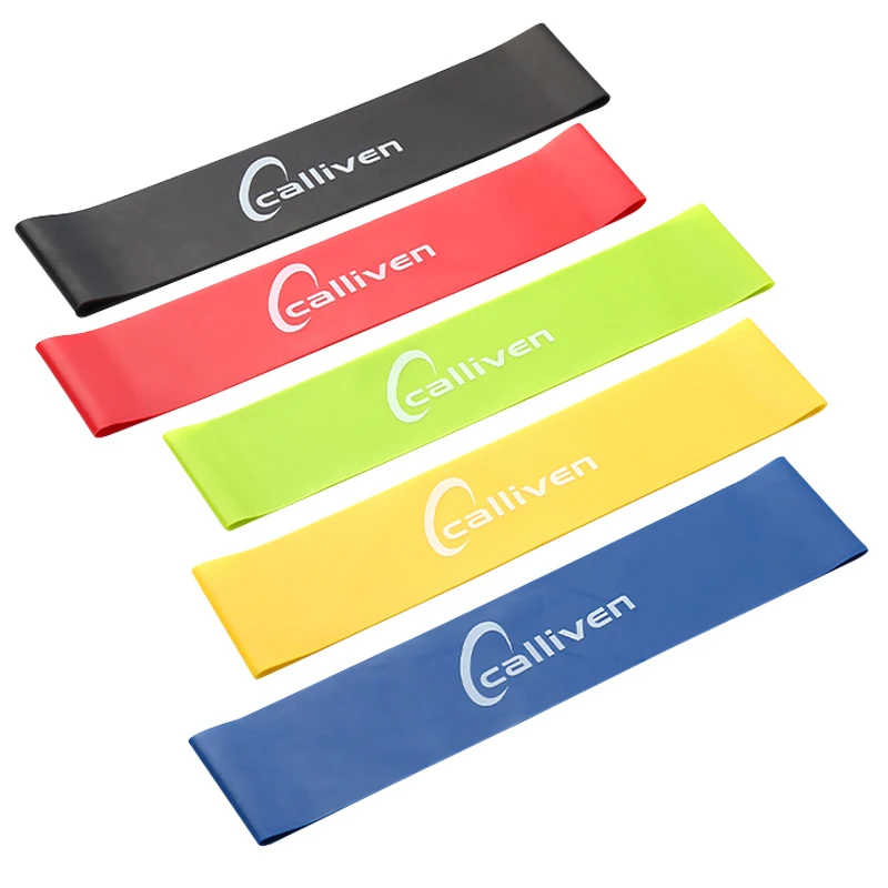 

Calliven wholesale Custom Latex Stretch Resistance Bands Fitness Strength Band Yoga Power Exercise hip resistance band, Custom color