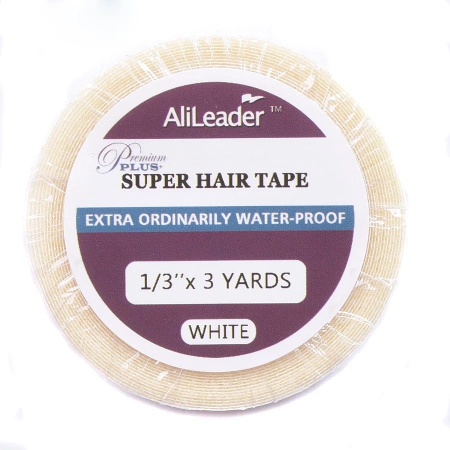 

Leeons 3-36 Yards Double Side Waterproof And Prevent Melting Adhesive Toupee Wig Tape Hair Adhesive Glue For Lace Wigs, White,blue