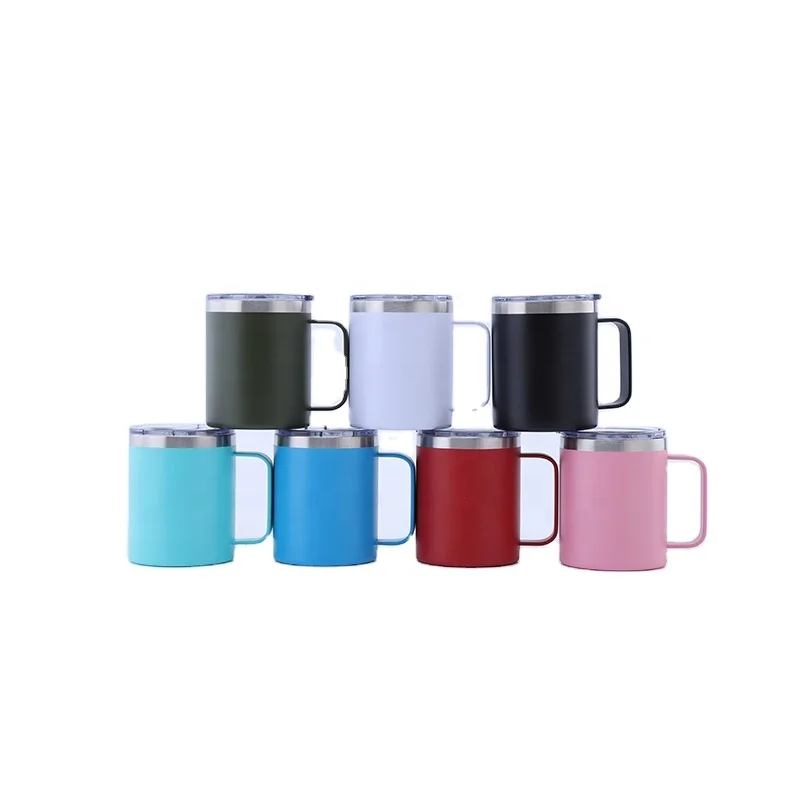 

Double wall 10OZ stainless steel vaccum insulated coffee mug reusable coffee cup insulated stainless steel travel coffee cup, Customized colors acceptable