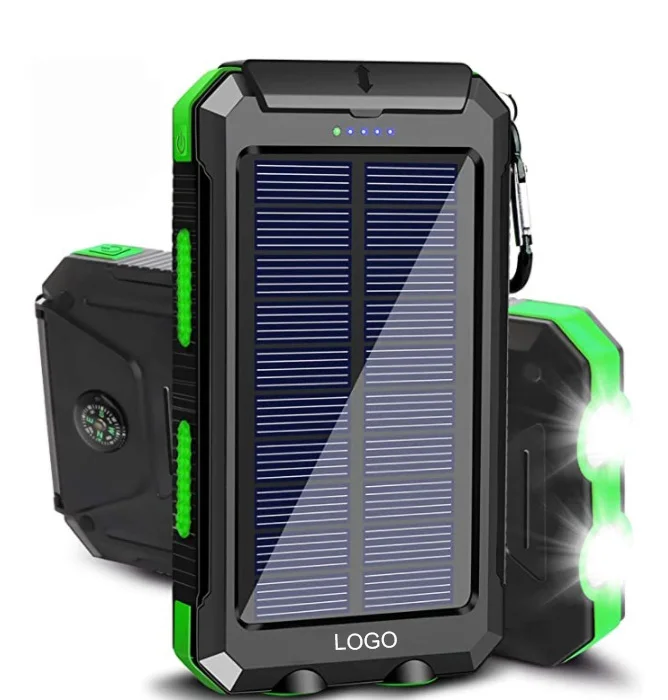 

Explosion-proof 20000mah solar outdoor waterproof portable charging bank mobile phone charging waterproof, Black, blue, green, orange, white