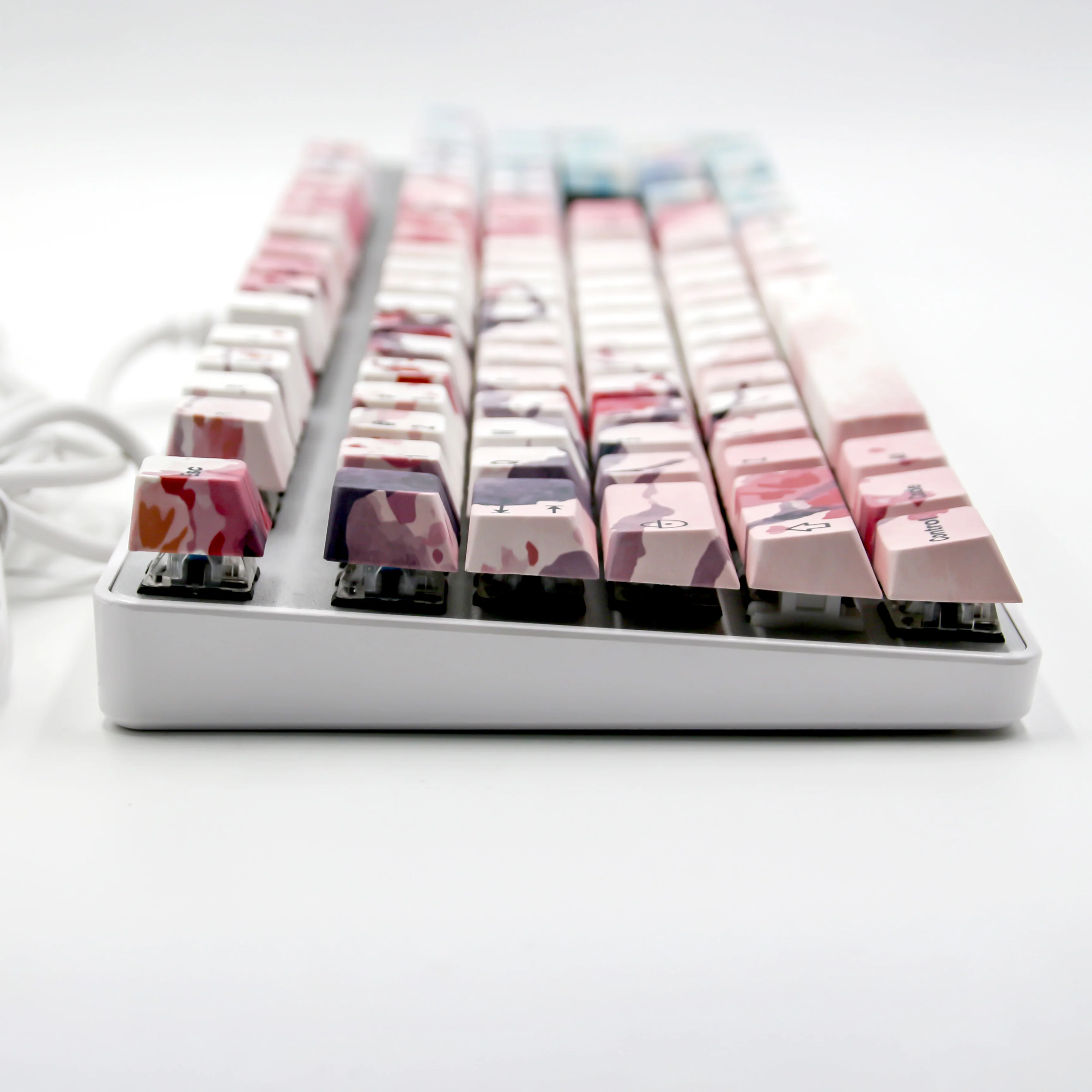 

Wholesale Keyboard KeyCaps Subbank Custom PBT White Mechanical Keyboard Keycap 3D Sublimation Keycaps