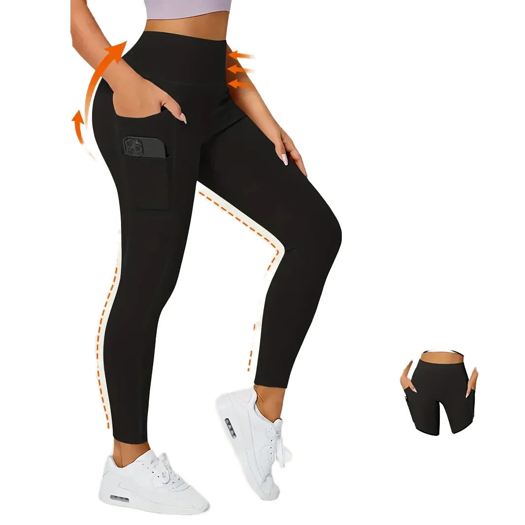 Quick-Dry High-Waisted塑形双Pockets Yoga Pants