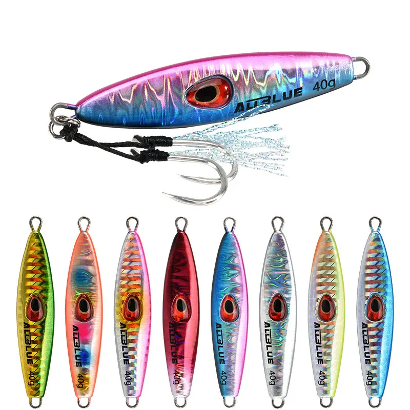 

ALLBLUE 60g 80g LUCKY JACK Slow Pitch Lead Metal Shore Casting Jigging Lure, 8 colors