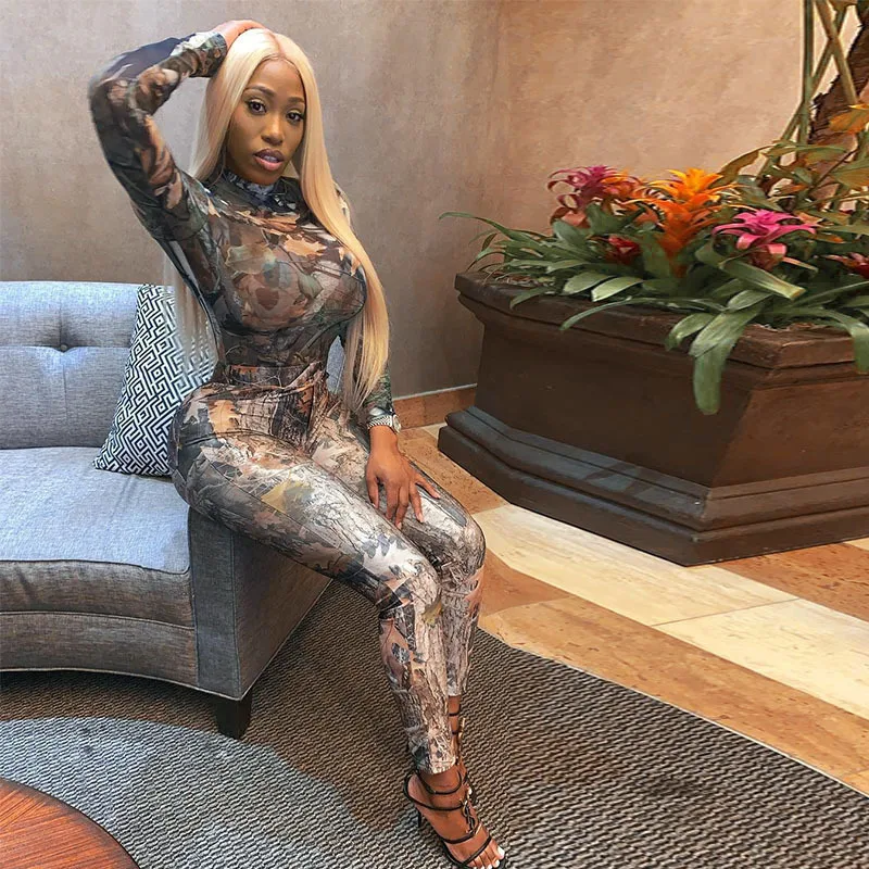 

Factory Direct Sale Womens 2 Piece Outfit Sets Stand-Up Collar Long Sleeved Bodysuit Trousers Women Two Piece Set, Picture color