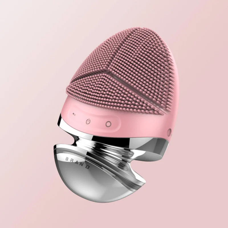 

Cleanser 2019 Beauty Device Sonic Silicone Silicon Facial Deep Face Cleansing Brush Rechargeable