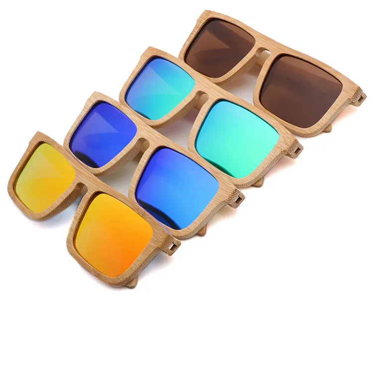 

custom logo private label personality display wooden bamboo polarized sunglasses